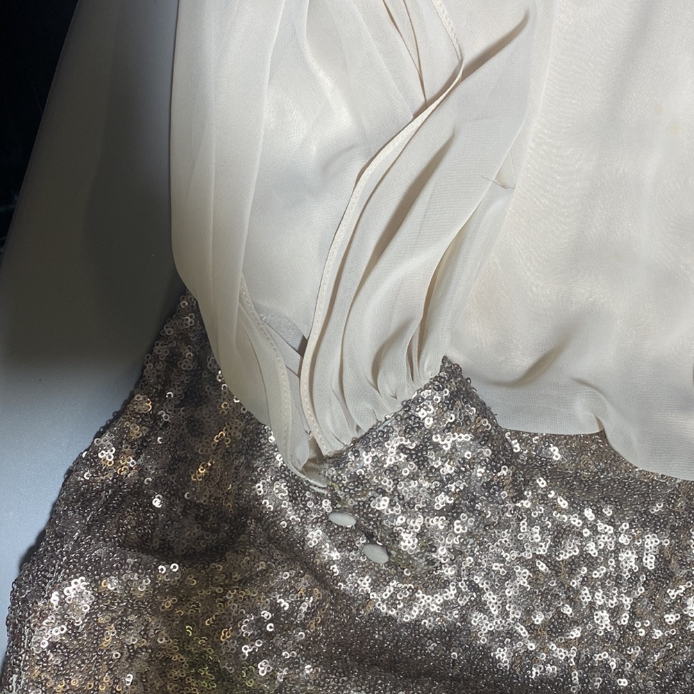 Champagne Colored Cache Dress - image 3